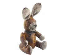 Assorted Doorstop Door Stop Stopper Filled Heavy Doorstop Faux Leather Novelty Wedge (Faux Leather Brown Rabbit Doorstop)