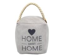 Assorted Doorstop Door Stop Stopper Filled Heavy Doorstop Faux Leather Novelty Wedge (Home Sweet Home Doorstop Grey)