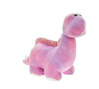 Assorted Doorstop Door Stop Stopper Filled Heavy Doorstop Faux Leather Novelty Wedge (Pink Dinosaur)
