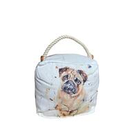 Assorted Doorstop Door Stop Stopper Filled Heavy Doorstop Faux Leather Novelty Wedge (Pug Cube Doorstop)