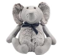 Assorted Doorstop Door Stop Stopper Filled Heavy Doorstop Faux Leather Novelty Wedge (Sitting Elephant Doorstop Grey)