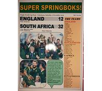Assorted England 12 South Africa 32-2019 Rugby World Cup final - souvenir print