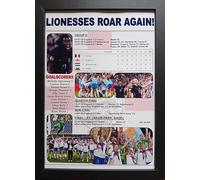 Assorted England Lionesses win Women's European Championship 2025 - framed print