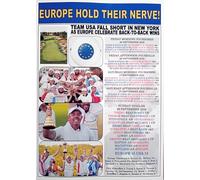 Assorted Europe win Rÿder Cup 15-13 at Bethpage Black, New York - 2025 - souvenir print
