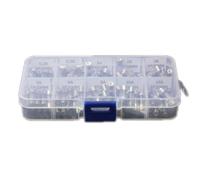 Assorted Fast Blow Glass Tube Fuse Kit 5x20mm 100pcs | Sturdy Glass and Hard Plastic, Plastic Box, 0.2a to 15a Ratings, White