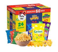 Assorted Flavour Crisps Multipack Box - Variety of 60 Crisps Snacks Box with EXTRA 3 x 18g French Fries Chips. Snacks Bulk Buy for Birthday Party Food, Pub Snacks, Movie Night, Camping
