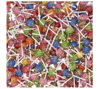 Assorted Flavour Lollipops Wheel 12g - Best of Mix with Strawberry, Cherry, Orange, Raspberry, Cola, Strawberry-Cream & Vanilla - Chp (180 x Lollipops)
