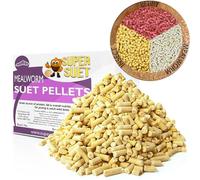 ASSORTED FLAVOURS Super Suet Premium High Fat Suet Pellets Ultra High Energy Suet Pellet Bird Feed ideal for all Garden Birds Food (3kg, Mealworm)