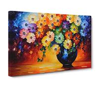 Assorted Flower Bouquet Vol.1 Canvas Print | Gallery Wrapped 30mm Frame Wall Art | 30x20 inches | Ready to Hang | Contemporary Floral Picture | Living Room Bedroom Lounge Office