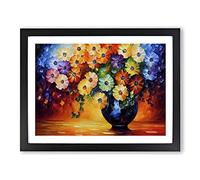 Assorted Flower Bouquet Vol.1 Framed Print | A3 Black Framed Wall Art | Ready to Hang | Modern Floral Picture | Living Room Bedroom Lounge Office