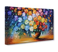 Assorted Flower Bouquet Vol.5 Canvas Print | Gallery Wrapped 30mm Frame Wall Art | 30x20 inches | Ready to Hang | Contemporary Floral Picture | Living Room Bedroom Lounge Office