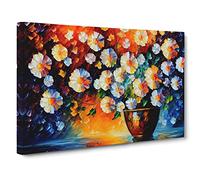 Assorted Flowers Painting Vol.5 Canvas Print | Gallery Wrapped 30mm Frame Wall Art | 30x20 inches | Ready to Hang | Abstract Floral Picture | Living Room Bedroom Lounge Office