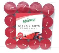 Assorted Fragranced Tea Lig12ht Candles Assorted 12pk-Fresh Berries