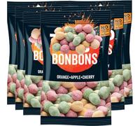 Assorted Fruit Bon Bons - Traditional British Sweets - 90g Bag - Mixed Fruity Flavours - Ideal for Sharing, Gifting or Snacking (6 x Bags) - Tng