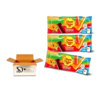 Assorted Fruit Flavoured Chupa Chups Squeezee Freeze Ice Pops 12 x 45ml (Pack of 3 - 36 Total Pops) - Ice Lollies with Real Fruit Juice & No Added Sugar - Cola, Apple, Strawberry, Orange