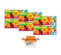 Assorted Fruit Flavoured Chupa Chups Squeezee Freeze Ice Pops 12 x 45ml (Pack of 6 - 72 Total Pops) - Ice Lollies with Real Fruit Juice & No Added Sugar - Cola, Apple, Strawberry, Orange