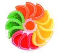 Assorted Fruit Flavoured Jelly Slices 200 Grams - Orange, Lemon, Apple & Cherry
