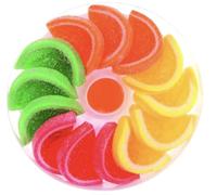 Assorted Fruit Flavoured Jelly Slices 200 Grams - Orange, Lemon, Apple & Cherry Jelly Slices - Great To Decorate Cakes/Desserts And Gifts For All Occasion