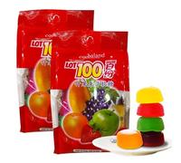 Assorted fruit gummy candy, mango sugar, juice gummies 150g/bag, blackcurrant flavor soft candy, fruit juice fudge, nutritious preserved fruit, candy gift bags, Dim sum (Assorted flavors,2 bags)