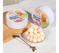 Assorted fruit juice hard candy, mixed white peach strawberry flavor 168g, Chinese classic fruit hard candy, canned sugar gift pack, casual snacks, wedding sugar (Strawberry Lime Pineapple,3 cans)