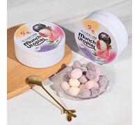 Assorted fruit juice hard candy, mixed white peach strawberry flavor 168g, Chinese classic fruit hard candy, canned sugar gift pack, casual snacks, wedding sugar (Blackcurrant Lychee Peach,2 cans)