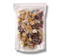 Assorted Fudge Selection 500g - Vanilla, Clotted Cream, Chocolate & Salted Caramel - Resealable Pouch