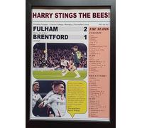 Assorted Fulham vs Brentford 2024 Premier League Framed Photograph Print - Perfect for Living Room Decor