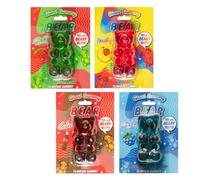 Assorted Gummy Bear Pack of 4 - Sour Raspberry, Sour Watermelon, Cola, and Fruity Bears