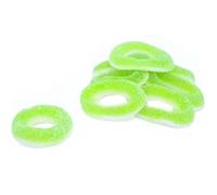 Assorted Gummy Candy Mix - Sour & Fruity Jelly Sweets Selection, Love Hearts, Burgers, Blackcurrant, Apple & Colla Rings, Pick n Mix - pln (500g, Sour Apple Rings)