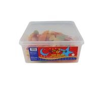 Assorted Gummy & Fizzy Sweets Bulk Tub | Chewy Candy Mix for Parties & Events | Variety of Fun Shapes & Flavours (Yummy Gummy Fizzy Big Fish 800g Tub)