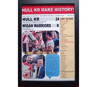 Assorted Hull KR 24 Wigan Warriors 6-2025 Super League Grand Final - framed print
