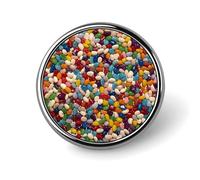 Assorted Jelly Beans Round Lapel Pins Backpack Pin Cute Brooch Decoration Brooches for Women Men Fashion Button Badges for Hat Backpacks Purses Jackets Shirt Suit