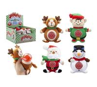 Assorted Jellyroos Christmas with Beads Inside (15 cm) 1 Pc. - Squeezable & Adorable Toy, Perfect for Kids Party Favors, Stress Relief, Sensory Play, & Festive Gift