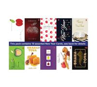 Assorted Jewish New Year Greeting Cards with Envelopes, Pack of 10