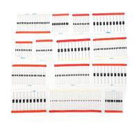 Assorted Kit 200Pcs, 14 Kinds Silver Alloy Electronic Components, Industrial Supply - High Hardness, Materials, Professional and DIY Use