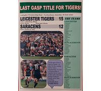 Assorted Leicester Tigers 15 Saracens 12-2022 Premiership final - souvenir print