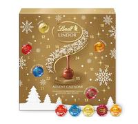 Assorted Lindt Chocolates Advent Calendar 2025-24 Days Christmas Countdpwn Mini Truffles Advent Calendar 117g with Topline Tree Decoration. Christmas Gifts for Women, Gifts for Colleagues