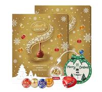 Assorted Lindt Chocolates Advent Calendar 2025 - Pack of 2 x 117g Mini Truffles Advent Calendar. Great Christmas Gifts for Women, Secret Santa Gifts, Stocking Fillers