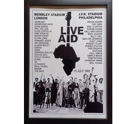 Assorted Live Aid 1985 Wembley Stadium & Philadelphia - framed print