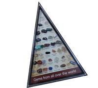 Assorted Miniature Natural Crystal Agate Stones for Jewelry Making and Decorative Mineral Displaying Case Included Natural Mineral Specimens Collection