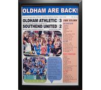 Assorted Oldham Athletic 3 Southend United 2-2025 National League play-off final - framed print