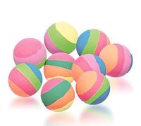 Assorted Pastel Stripe Bounce Balls (35mm) Pack of 8 - Colorful & High-Bouncing, Perfect for Kids Party Games & Favor