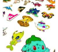 Assorted Pokemon Enamel Pins Lot No Duplicates - Official Pokemon TCG Pin