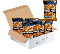 Assorted Pretzel Pieces Snacks 85g- Jalapeño, Hot Buffalo Wings, Cocoa, Speculoos, Salted Caramel, Cheddar Cheese, Garlic Bread & Honey Mustard -ckls (12 x Pack, Pretzel Pieces Cheddar Cheese)