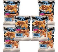 Assorted Pretzel Pieces Snacks 85g- Jalapeño, Hot Buffalo Wings, Cocoa, Speculoos, Salted Caramel, Cheddar Cheese, Garlic Bread & Honey Mustard -ckls (6 x Pack, Pretzel Salted Caramel)