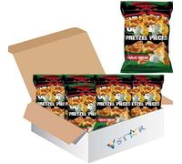 Assorted Pretzel Pieces Snacks 85g- Jalapeño, Hot Buffalo Wings, Cocoa, Speculoos, Salted Caramel, Cheddar Cheese, Garlic Bread & Honey Mustard -ckls (12 x Pack, Pretzel Pieces Garlic Bread)