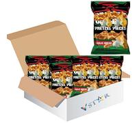 Assorted Pretzel Pieces Snacks 85g- Jalapeño, Hot Buffalo Wings, Cocoa, Speculoos, Salted Caramel, Cheddar Cheese, Garlic Bread & Honey Mustard -ckls (18 x Pack, Pretzel Pieces Garlic Bread)