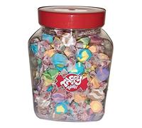 Assorted Salt Water Taffy Gift jar 100 X Pieces Gluten Free, Peanut Free, Tree NUT Free (Tropical) great sharing jar