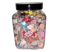 Assorted Salt Water Taffy Gift jar 100 X Pieces GUARANTEED 80 X DIFFERENT FLAVOURS