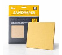Assorted Sandpaper Sheets 10 Pack Mixed Grit 60, 100,150 Sanding Paper For Wood Walls Metal Decorating 235x220mm Multi Purpose Sand Paper Pack